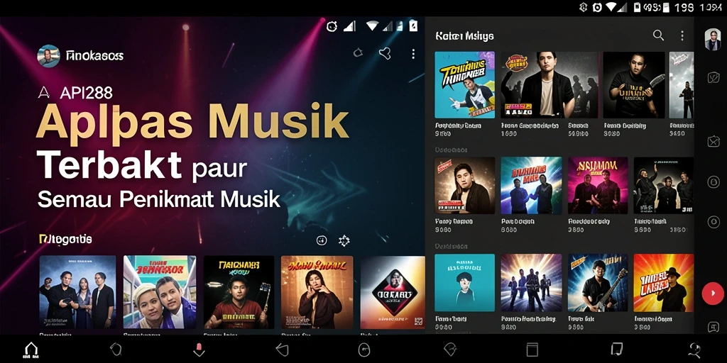 Screenshot API288 menunjukkan pengguna menikmati pengalaman musik interaktif.