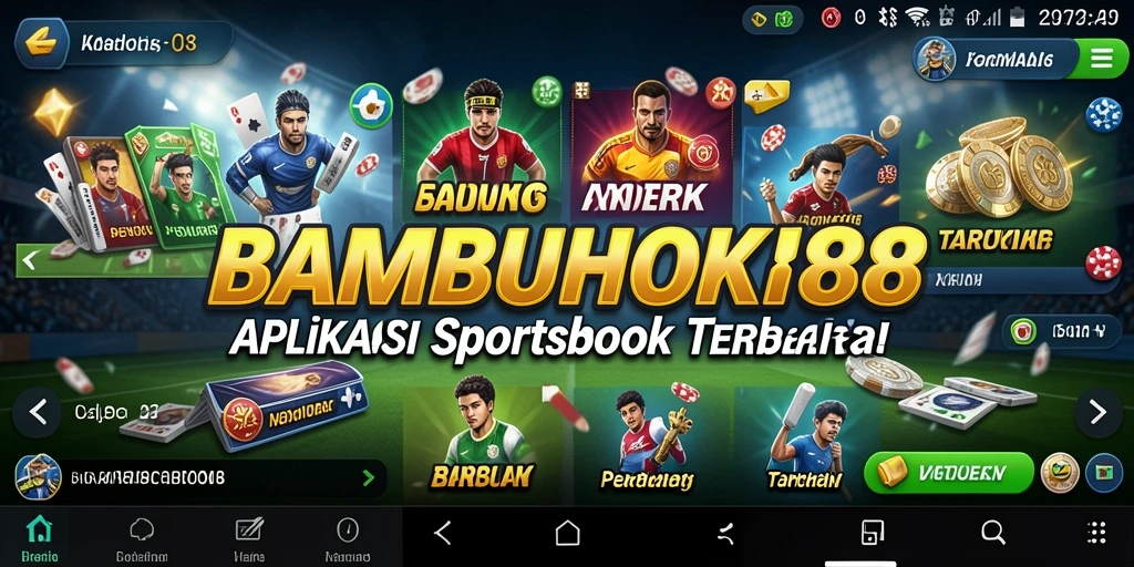 Tampilan menarik dari aplikasi BAMBUHOKI88 saat menjalankan taruhan olahraga.