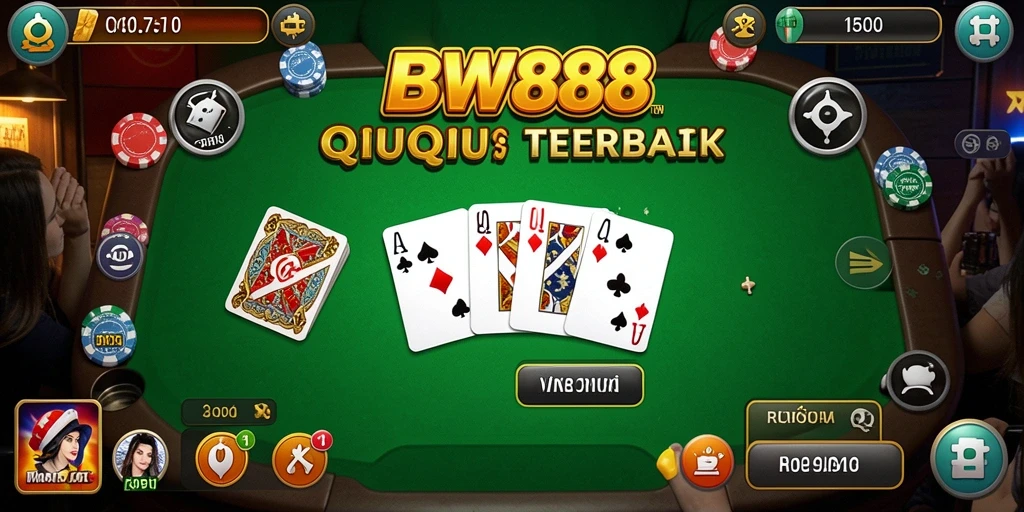 Tampilan gameplay seru di BW888 dengan desain kartu menarik.