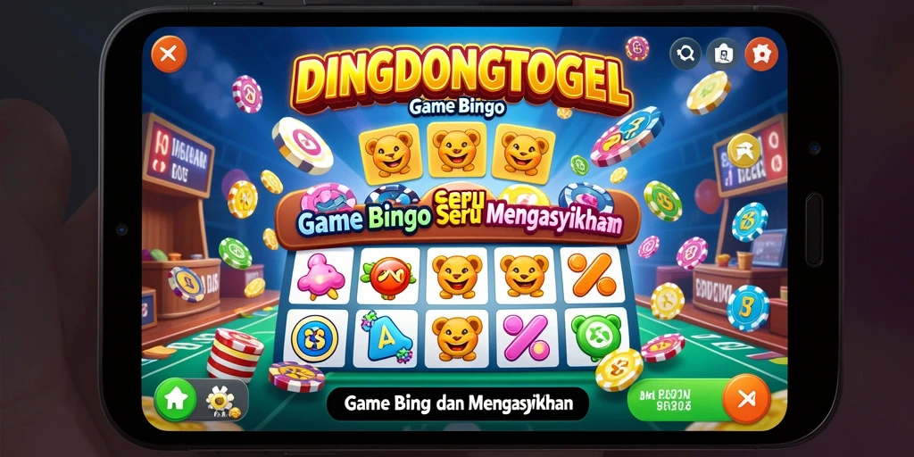 Tampilan gameplay seru DINGDONGTOGEL dengan pola Bingo yang menantang.
