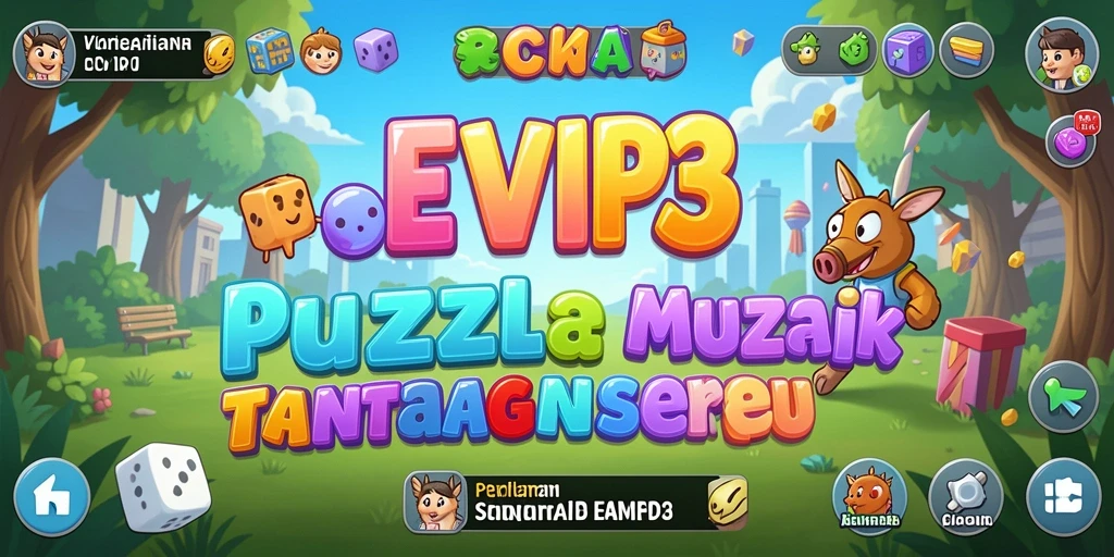 Tampilan gameplay seru dalam EVIP3 dengan tantangan Puzzle.
