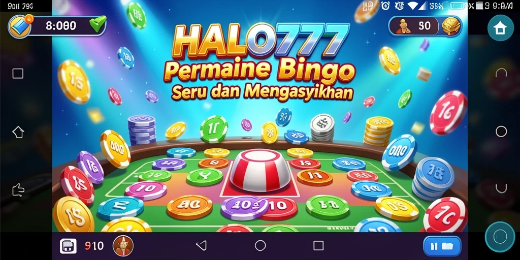 Tampilan menarik dari gameplay HALO777 yang penuh warna.