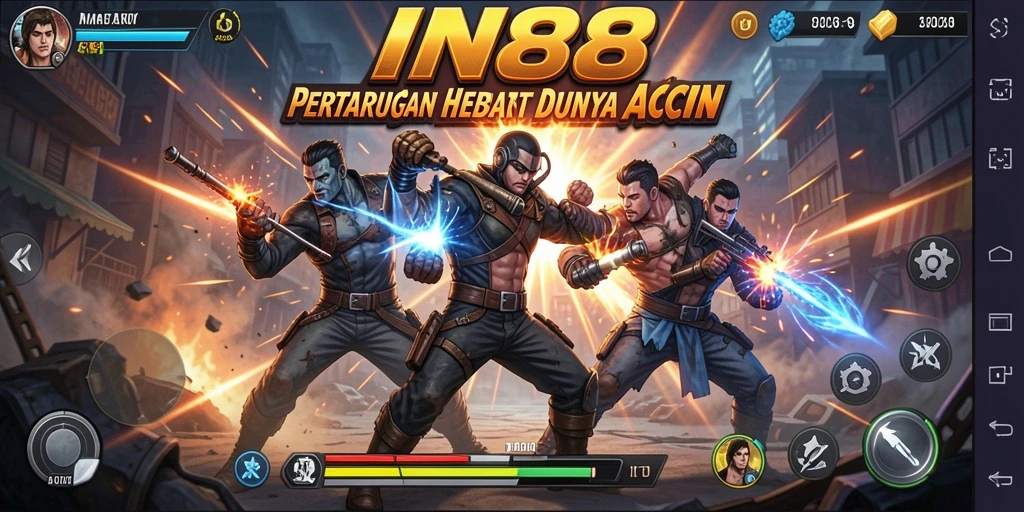 Tampilan seru pertarungan dalam IN88 yang memukau.