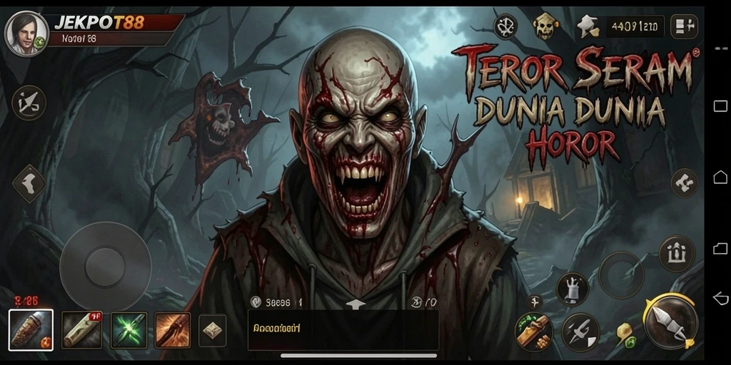 Gameplay menyeramkan dalam JEKPOT88 dengan suasana yang menegangkan.