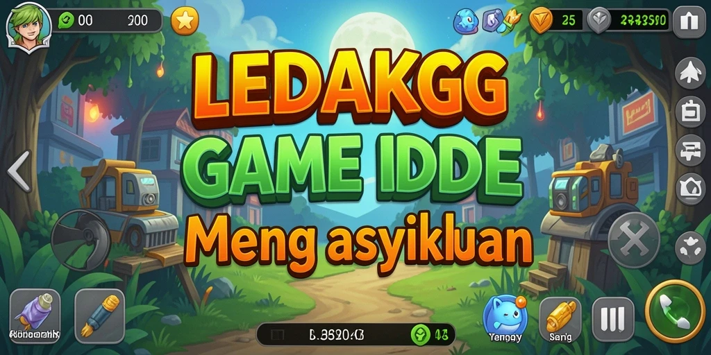 Tampilan gameplay <strong>LEDAKGG</strong> yang menarik dengan mekanisme Idle yang sederhana.