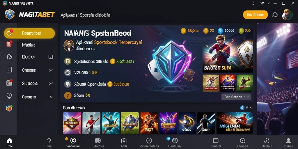 Tampilan gameplay aplikasi NAGITABET yang menarik dan interaktif.