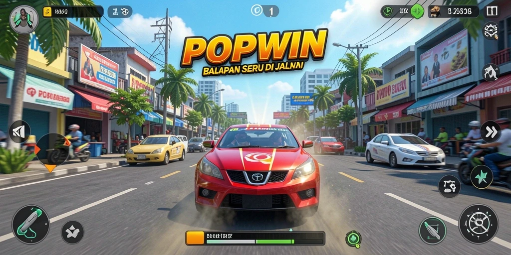 Gameplay seru dan mendebarkan di POPWIN.