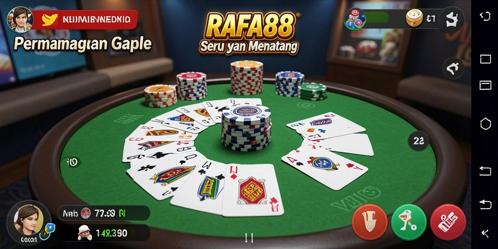 Tampilan gameplay seru dalam RAFA88 dengan pemain berkompetisi.