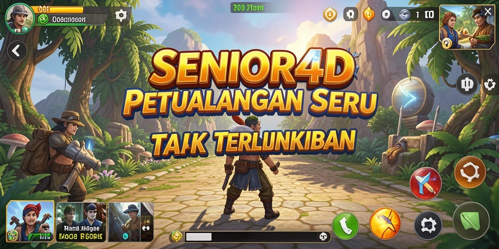 Gameplay SENIOR4D yang penuh aksi dan tantangan.