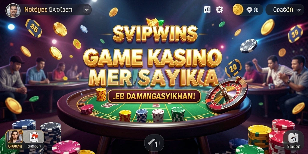 Tampilan atraktif gameplay Kasino di SVIPWINS.