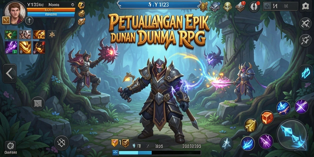 Gameplay menakjubkan di dunia RPG yang luas.